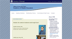 Desktop Screenshot of ame.pitt.edu