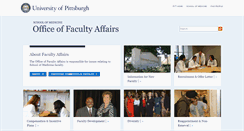 Desktop Screenshot of medfaculty.pitt.edu