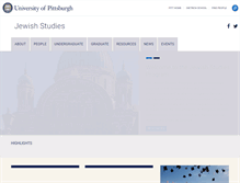 Tablet Screenshot of jewishstudies.pitt.edu
