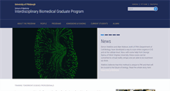Desktop Screenshot of gradbiomed.pitt.edu