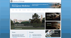 Desktop Screenshot of emergencymedicine.pitt.edu