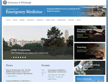Tablet Screenshot of emergencymedicine.pitt.edu