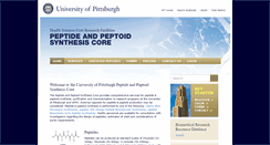 Desktop Screenshot of peptide.pitt.edu