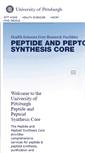 Mobile Screenshot of peptide.pitt.edu