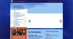 Desktop Screenshot of medadmissions.pitt.edu