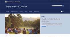 Desktop Screenshot of german.pitt.edu