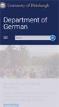 Mobile Screenshot of german.pitt.edu