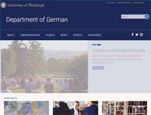 Tablet Screenshot of german.pitt.edu