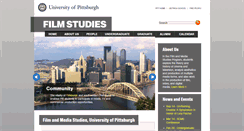 Desktop Screenshot of filmstudies.pitt.edu