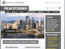 Tablet Screenshot of filmstudies.pitt.edu