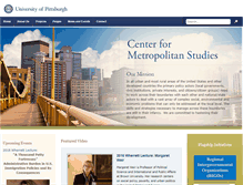 Tablet Screenshot of metrostudies.pitt.edu