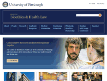 Tablet Screenshot of bioethics.pitt.edu