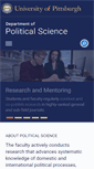 Mobile Screenshot of polisci.pitt.edu