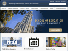 Tablet Screenshot of education.pitt.edu