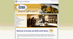 Desktop Screenshot of lunchmoney.pitt.edu