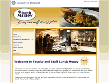 Tablet Screenshot of lunchmoney.pitt.edu