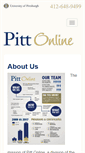 Mobile Screenshot of online.pitt.edu