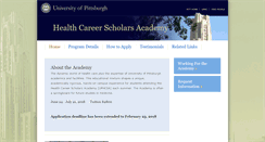Desktop Screenshot of hcsa.pitt.edu