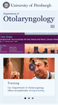 Mobile Screenshot of otolaryngology.pitt.edu