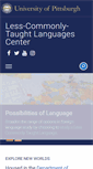 Mobile Screenshot of lctl.pitt.edu