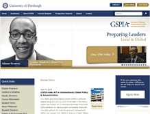 Tablet Screenshot of gspia.pitt.edu