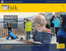 Tablet Screenshot of falkschool.pitt.edu