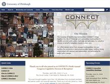 Tablet Screenshot of connect.pitt.edu