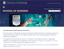 Tablet Screenshot of nursing.pitt.edu