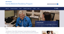 Desktop Screenshot of mckeesport.familymedicine.pitt.edu