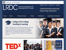 Tablet Screenshot of lrdc.pitt.edu