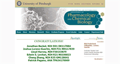 Desktop Screenshot of pharmacology.medicine.pitt.edu