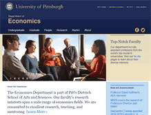 Tablet Screenshot of econ.pitt.edu