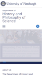 Mobile Screenshot of hps.pitt.edu