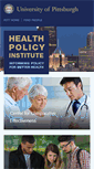 Mobile Screenshot of healthpolicyinstitute.pitt.edu