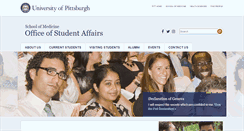 Desktop Screenshot of medstudentaffairs.pitt.edu