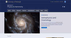 Desktop Screenshot of physics.pitt.edu