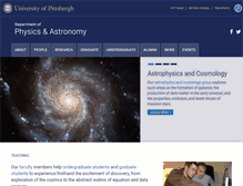 Tablet Screenshot of physics.pitt.edu