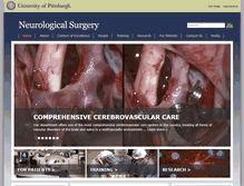 Tablet Screenshot of neurosurgery.pitt.edu