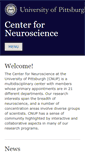 Mobile Screenshot of neurobiocnup.neurobio.pitt.edu