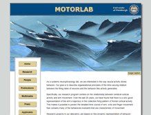 Tablet Screenshot of motorlab.neurobio.pitt.edu