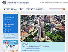 Tablet Screenshot of ibc.pitt.edu