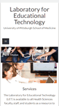 Mobile Screenshot of let.pitt.edu
