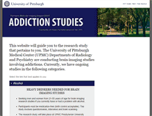 Tablet Screenshot of addictionstudies.pitt.edu