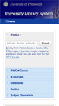 Mobile Screenshot of library.pitt.edu