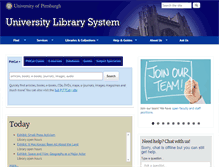 Tablet Screenshot of library.pitt.edu
