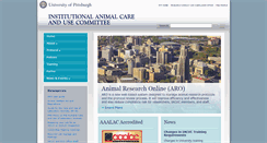 Desktop Screenshot of iacuc.pitt.edu