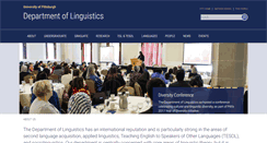 Desktop Screenshot of linguistics.pitt.edu