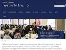 Tablet Screenshot of linguistics.pitt.edu