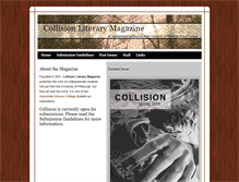 Tablet Screenshot of collision.honorscollege.pitt.edu