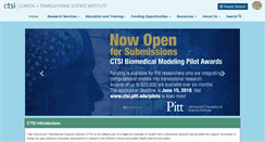 Desktop Screenshot of ctsi.pitt.edu